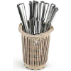 Vollrath® Traex Plastic Flatware Cylinder Storage System, 1370, 4-1/2 » Diamètre, Beige - Qté par paquet : 36
