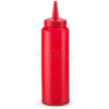 Vollrath® Traex Squeeze Dispenser, 2808-02, Simple Pointe, 8 Oz., Rouge - Qté par paquet : 12