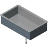 Vollrath® Non Refrigerated Cold Pan 1 Pan Drop-In