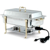 Vollrath® Brass Trim Electric Chafer - Short Side
