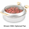 Vollrath® Replacement Glass Lid - Brass Trim - Pkg Qty 6
