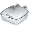 Vollrath® Intrigue Square 6 Quart Induction Chafer, 46133, W / Porcelain Food Pan, Solid Top