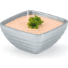 Vollrath® Stainless Steel Square Bowl - Double Wall Beehive 0.75 Qt - Pkg Qty 6