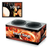 Vollrath® Cayenne® 7203002, Twin Well 7 Qt. Soup Merchandisers - Base Tuscan
