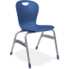 Virco® Zu418 The Zuma® Stacking Chair 18", Navy With Chrome - Pkg Qty 4
