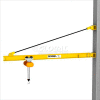 Gorbel® HD Wall Bracket Jib Crane, 18' Span & 200° Rotation, 1000 Lb capacité