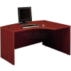 Bush Furniture Right Hand Wood Desk with Bow Front - Mahogany - Series C