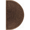 WaterHog Eco Grand Elite 3/8" Thick Half Oval Entrance Mat, Chestnut Brown 4' x 2'3"
