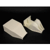 Wiremold 2310DFO FiberReady Divided Entrance End Fitting, Ivory, 6-1/2"L