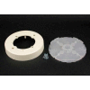 Wiremold 2338a-Wh Fixture Box, Solid Base, White