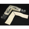 Wiremold 2411fo-Fw Flat Elbow, Fog White, 6-1/2"L