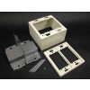 Wiremold 2444d-2afw 2g Divided Device Box, Fog White, 4-3/4"L