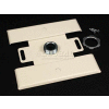 Wiremold 2451h-Fw Back Feed Fitting-, Fog White, 4-1/2"L