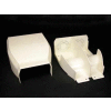 Wiremold 40N2F21WH Divided Entrance End Fitting, White, 7-5/16"L