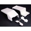 Wiremold 5474-WH Transition Ftg 5400 to 400, 800, 2300 & PN Series Raceway, White, 7-9/16"L