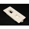Wiremold 5507frj-G Dual Rj Flush Connector Faceplate, Gray