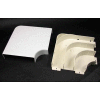 Wiremold 5511FO 2" FiberReady Flat Elbow, Ivory, 9-13/16"L