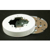 Wiremold 5738afwh Round Fan Box Solid Base, White, 5-1/2"L