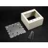 Wiremold 5744s-2wh 2-Gang sélecteur Deep & prise boîte, blanc, 4-3/4" L