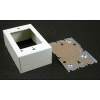 Wiremold 5745wh Combination Switch & Recept. Box 1/2" Kos On Ends & Sides, White, 4-5/8"L