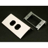 Wiremold Ds4047d-Dv Single Channel Duplex Device, Designer Ivory, 6"L