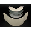 Wiremold G4018FO 2" Radius FiberReady External Elbow, Gray, 6-1/2"L
