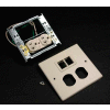 Wiremold G4047wt 2-Gng Overlapping Cover, 1 Dplx Installed & Tracjack Mini Adptr, 5-1/8"L