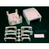 Wiremold Pdb2tjv Two Tracjack Data Box, Ivory, 3-11/16"L