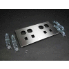 Wiremold S4046DRJ-2 Double In-Line Duplex Receptacle & Modular Jack Cover, 9"L