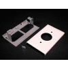 Wiremold V3027ae Single Receptacle Cover, Ivory, 4-1/2"L