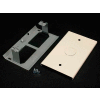 Wiremold V3036he Blank Cover W/ 1/2" Ko, Ivory, 4-1/2"L
