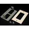 Wiremold V3048r Rectangular Receptacle Cover, Ivory, 4-1/2"L
