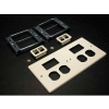 Wiremold V4047-2bbtt Four-Gng Overlapping Cover, 2 Dplx, 2 Tracjack Mini Adptrs, 9-1/2"L