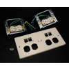 Wiremold V4047-2wwtt 4-Gng Overlapping Cover, 2 Dplx, 2 Tracjack Mini Adptrs, 9-1/2"L