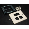 Wiremold V4047bt For 15a And 20a Dplx Recpt.. Includes Mini Adptr Bezel, Ivory, 5-1/8"L