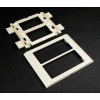 Wiremold V4050 Device Mounting Bracket And Trim Ring, Ivory, 6"L