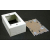 Wiremold V5748 1-Gang Switch & Receptacle Box, Ivory, 4-5/8"L