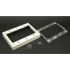 Wiremold V5751-3 3-Gang Flush Type Extension Adapter, Ivory, 4-5/8"L