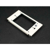 Wiremold V6007c-1 1-Gang Device Plate For Vertical Mounting Of Devices, Ivory, 2-7/8"L