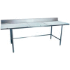 Winholt Equipment DPTB-3672 Work Table - Poly Top and 6" Backsplash 72"W x 36"D