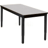 Mfg WB 42 "x 60" Lobo Heavy Duty Table w / pieds réglables - Nébuleuse gris