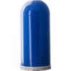 Witt Steel Round Dome Top Trash Can, 15 Gallon, Bleu