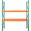Husky Rack & Wire Teardrop Pallet Rack Starter - No Deck - 96"W x 36"D x 144"H