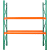 Husky Rack & Wire Teardrop Pallet Rack Starter - No Deck - 120"W x 42"D x 96"H