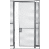 Husky Rack & Wire EZ Wire Mesh Partition Sliding Door - 3'Wx8'H
