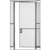 Husky Rack & Wire EZ Wire Mesh Partition Sliding Door - 4'Wx10'H