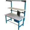 WSI fente verticale Slu72-B, série Pb, 72" banc, bleu, qté par paquet : 2