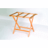 Luggage Rack w/ Straight Legs - Medium Oak/Tan
