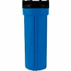 10" résidence bleu/noir en plastique boîtier du filtre passage 1/2" - Qté par paquet : 12