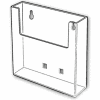 Wall-Mount Literature Holder, Acrylic, 6"W X 1-1/4"D X 6-1/2"H